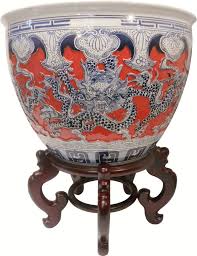 Black mahogany chinese fish bowl/planter stand. 140 Chinese Fishbowls And Planters Ideas Fish Bowl Planters Oriental Decor