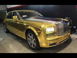 Gold Chrome Rolls Royce Phantom By Impressive Wrap