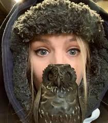 Owl and Mouse Log Basket