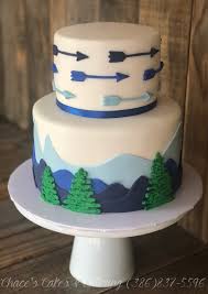 Mountain Rustic Arrows Baby Shower Cake Baby Shower Cakes For Boys Rustic Baby Shower Cake Arrow Baby Shower