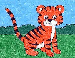 Check spelling or type a new query. How To Draw An Easy Tiger Art Projects For Kids