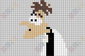 Dr Heinz Doofenshmirtz Pixel Art Pixel Art Pixel Art Templates Lego Art