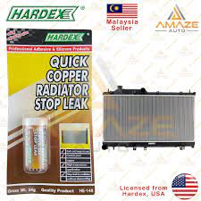 Bukan semua masalah overheat disebabkan kurangnya air dalam radiator. Hardex Quick Copper Radiator Stop Leak 24g Penampal Bocor Tangki Air Kereta Pantas Shopee Malaysia