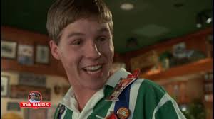 Annoying server behavior at a restaurant, reminiscent of a movie scene