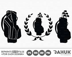 Golf Cart Bag Svg Golf Bag Svg Golf Logo Golf Bat Svg Golf Club Svg Clipart Crella