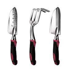 Esow Garden Tool Set 3 Piece Cast Aluminum Heavy Duty Gardening Kit Sale Backyardequip Com Hand Trowel Garden Tool Set Garden Tools