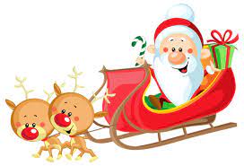 Cute Santa With Sleigh Png Clipart Image Santa Claus Images Santa Claus Photos Santa
