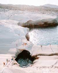 Sarakiniko Beach Milos Greece The Complete Milos Greece Travel Guide Features The Best Things To Do In Mi Greece Travel Guide Places To Travel Places To Go