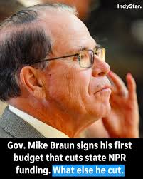 It was a tight budget year from the get-go, and then came a $2 billion  revenue projection drop thanks to federal economic uncertainty.  https://www.indystar.com/story/news/politics/2025/05/06/governor-mike-braun-signs-budget-nps-pbs-cuts/83473895007  ...