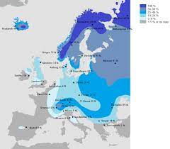 Chance Of White Christmas Map 2022 Probability Of A White Christmas Across Europe – Brilliant Maps