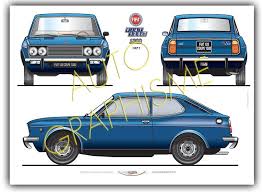 Auto Graphisme L Histoire Automobile En Posters Les Nouveautes Voiture Fiat 128 Voiture De Sport