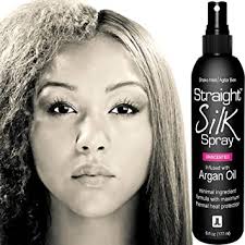 Design essentials silk essentials serum. Amazon Com Straight Silk Spray With Moroccan Argan Oil Hair Straightening Protector Detangler Alcohol Free Heat Protectant Up To 450 F Flat Iron Blow Dry Unscented Hair Spray