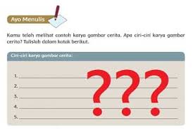Contoh gambar cerita dengan tema lingkunganku sehat airku bersih. Apa Ciri Ciri Karya Gambar Cerita Tulislah Dalam Kotak Berikut
