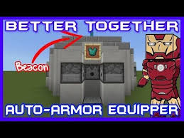 It can take any material types, durability, ench. Just Posted 4 Way Iron Man Auto Armor Equipper Tutorial Https Youtube Com Watch V N1 Minecraft Redstone Creations Minecraft Crafts Minecraft Bedrock Edition