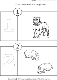 It is an expressive cartoon character. Coloring Number Worksheets