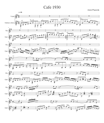George frideric handel was born on 23 february 1685 in halle, germany. Cafe 1930 Guit Violin Sheet Music For Violin Guitar Mixed Duet Musescore Com