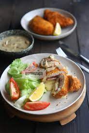 Resep Chicken Cordon Bleu Dengan Saus Jamur Chicken Cordon Bleu Resep Masakan Jamur