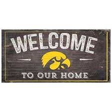 This collection of hoosiers wall art features vibrant, licensed artwork that's quick and easy to put up. Iowa Hawkeyes Welcome Sign Wall Art
