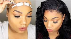 They will stick to your lace and once the spray is tacky it turns white when touched with your fingers. How To Install Full Lace Wig Hair Styles Blog Nadula