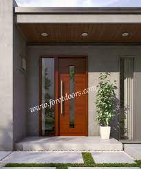 No matter the season, an exterior front door with sidelights creates a beautiful connection to the outdoors, bringing the benefits of light and design to an entry and foyer. Gallery Of Modern Wood Front Entry Doors In Stock At A Discount Price By Foret Doors Modern Front Doors Modern Doors