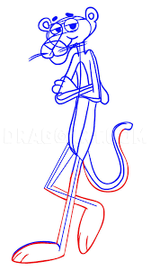 How To Draw Pink Panther Step By Step Drawing Guide By Dawn Dragoart Com Draw the pink panther by following this drawing lesson. how to draw pink panther step by step