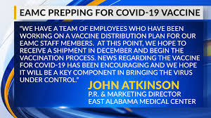 I must admit that i write this article with some caution, because i am acutely aware that the slightest hint of criticism of a vaccine, any vaccine, is risky. Eamc Prepping To Distribute Covid 19 Vaccine To Staff This December Wrbl