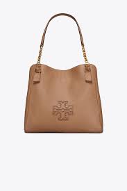 Shop designer tote bags, satchels and more at toryburch.com. Tory Burch Leather Harper Tote In Vintage Camel Brown Lyst