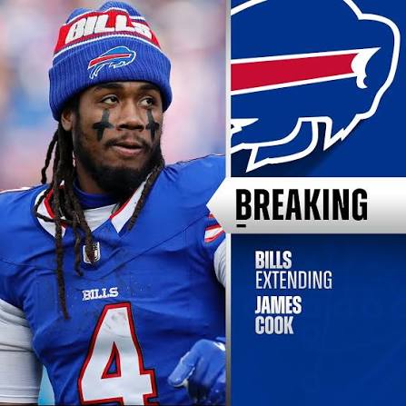 Bills, RB James Cook agree to terms on 4-year, $48M extension with $30M  guaranteed. (via @TomPelissero, @RapSheet) 📷: Joe Robbins/AP