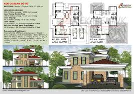 Pelan rumah banglo dua tingkat house plans architecture how to. Reka Bentuk Rumah 2 Tingkat 2001 3000 Kps Inhaus Rekabina