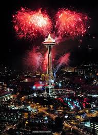 Joyous New Year On Space Needle Space Needle Space Needle Seattle Seattle