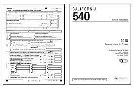 california tax forms 2019 printable state ca 540 ca 540ez