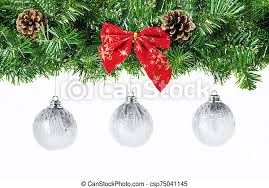 Get it as soon as fri, aug 13. Wide Arch Shaped Christmas Border With Hanging White Christmas Balls Isolated On White Composed Of Fir Branches And Cones Canstock
