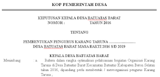Salah satu contoh organisasi sosial untuk kalangan remaja adalah karang taruna. Format Contoh Sk Karang Taruna Desa Kelurahan Berkat Ilmu