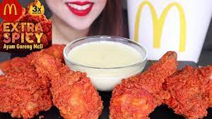 Ayam goreng extra spicy 3x yes it's spicy! Asmr 3x Spicy Mcdonald S Fried Chicken Failed Ayam Goreng Mcd Eating Sounds No Talking Youtube