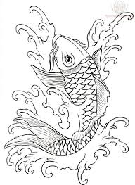 Http Tattoomagz Com Coy Fish Tattoo Designs Koi Tattoos Pictures And Images Page 35 Fish Drawings Koi Art Japanese Embroidery