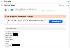 Salesforce Could Not Create Record Zapier Community