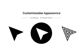 Cursor Pointer Solid Icon Simple Icon Brochure Design Template Icon