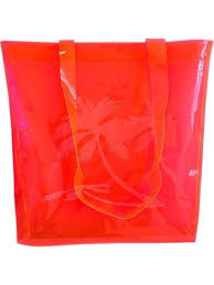 Istoc Toptan Plaj Cantasi Seffaf Ve Fosforlu Turuncu Fiyati