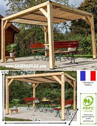 Trouvez rondin de bois dans acheter et vendre | achetez et vendez des articles localement à grand montréal. Pergola Bois Ventelles Mobiles Orientables Sur Toiture Vt3531t