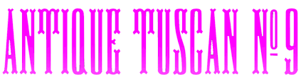 Tuscan Fonts