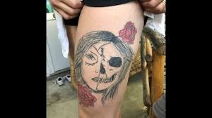 I've been tattooing for over 20 years and feel it's time that i can really help the city grow with art. Horror Tattoos Video Tattoomotiv La Catrina Und Andere Totenkopfe Sixx