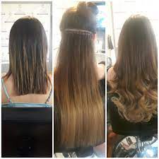 Before And After 26 Inches Of Premium Nano Extensions Expertly Installed And B 26 Inch Hair Extensions Hair Extensions Before And After Nano Hair Extensions