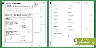 1) 2) allowable square footage for the qualified business use. Addition Column Method Home Learning Ks3 Maths