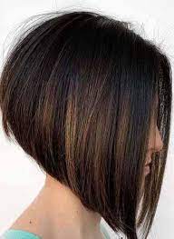 An Angled Bob Is A Forward Haircut That Is Shorter In The Back And Bit By Bit Advances To A Longer Len Angled Bob Haircuts Angled Bob Hairstyles Bob Hairstyles