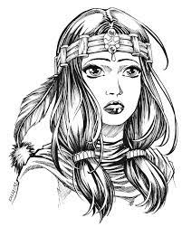 comment dessiner un indien facile dessin de cheveux coloriage marabu