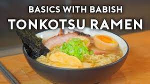 Our recipe starts out with the same intense process as our tonkotsu broth, but we also add nutty red miso and salty soy sauce. Tonkotsu Ramen Basics With Babish Youtube