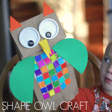 We are a participant in the amazon services llc associates program and as an amazon associate we earn from qualifying purchases. Colorful Shape Owl Craft For Kids Toddler Approved