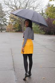 Black And Yellow Skirt Outfit Pin On Fall Style