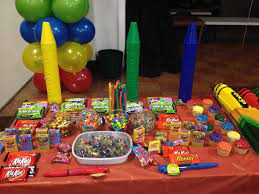 Pop S 4th Birthday Crayola Themed Catchmyparty Com Crayola Birthday Party Crayon Birthday Parties Art Birthday Party