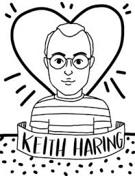 Download and print free best buddies by keith haring coloring pages. Keith Haring Art History Printable Coloring Sheet Coloring Page By Kdcurbie